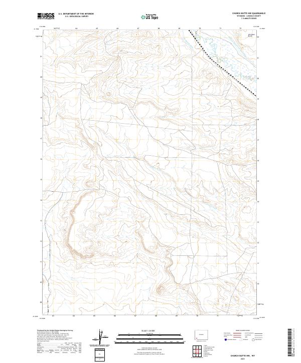 Church Butte NW topographic map thumbnail