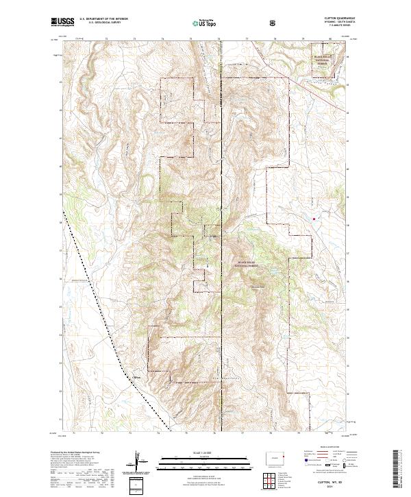 Clifton topographic map thumbnail