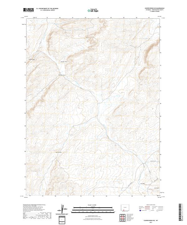 Cooper Ridge NE topographic map thumbnail