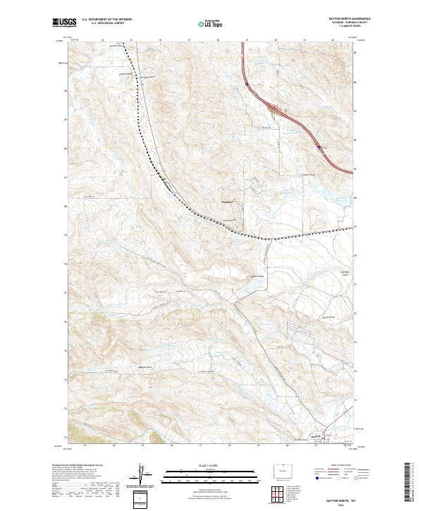 Dayton North topographic map thumbnail