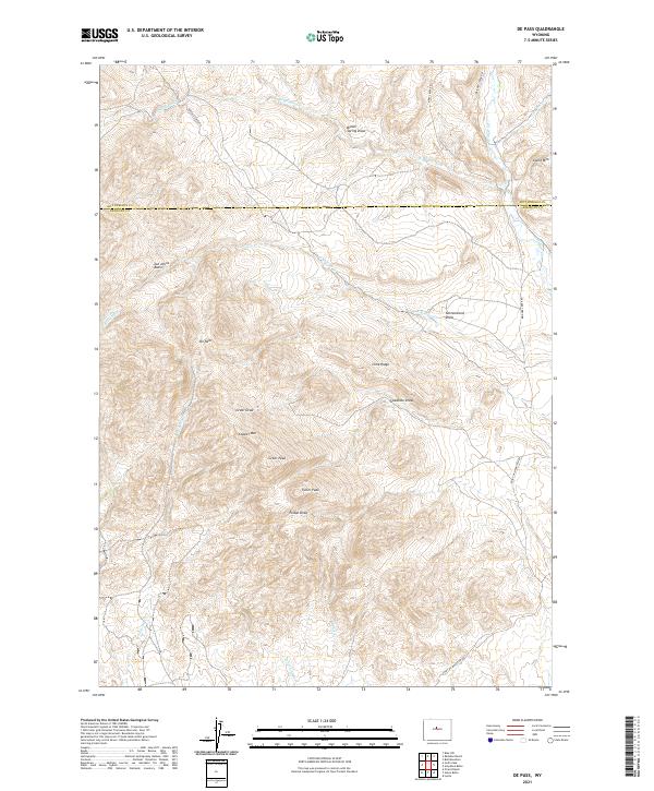De Pass topographic map thumbnail