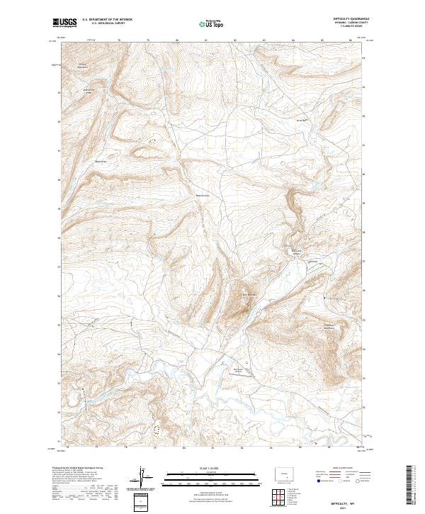 Difficulty topographic map thumbnail