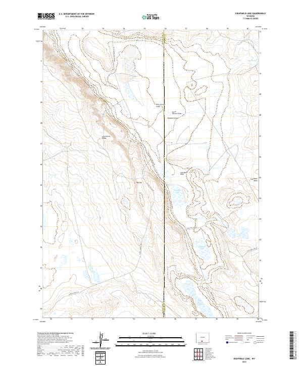 Eightmile Lake topographic map thumbnail