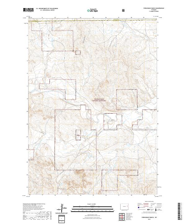 Fiddleback Ranch topographic map thumbnail