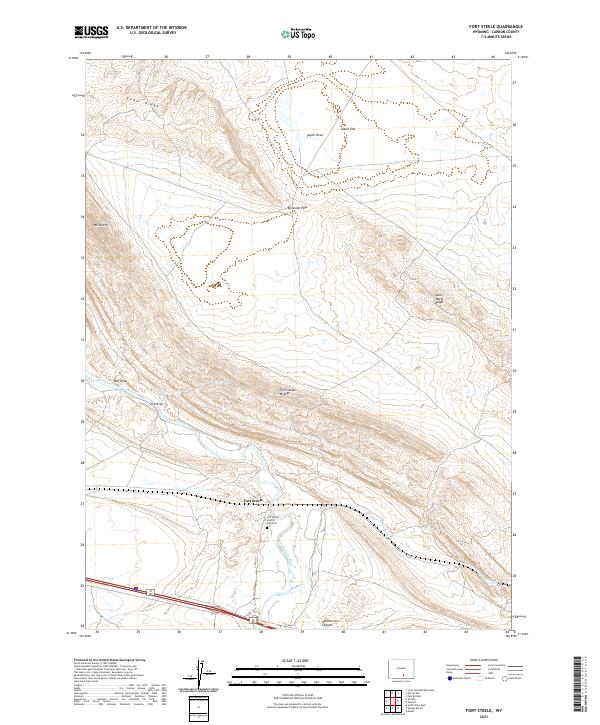 Fort Steele 2021 topographic map thumbnail