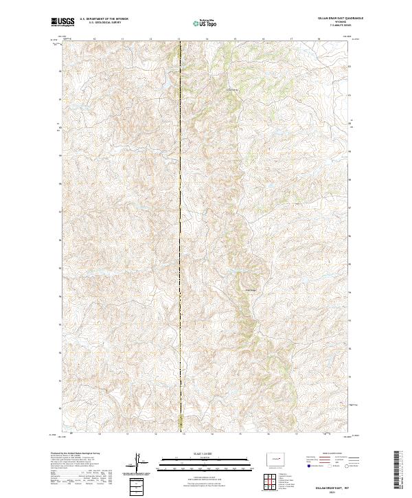 Gillam Draw East topographic map thumbnail
