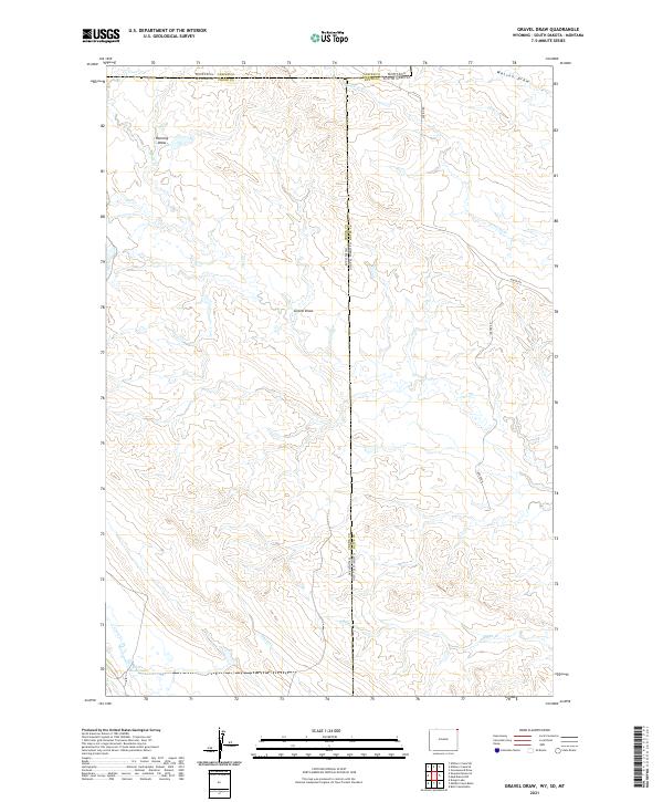 Gravel Draw topographic map thumbnail