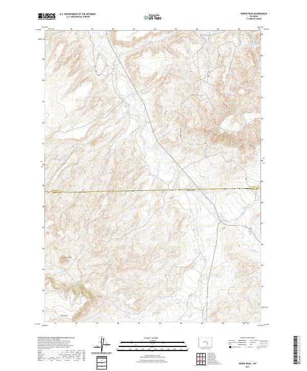 Horse Peak topographic map thumbnail