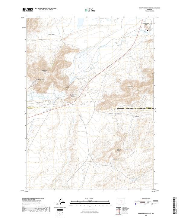 Independence Rock topographic map thumbnail