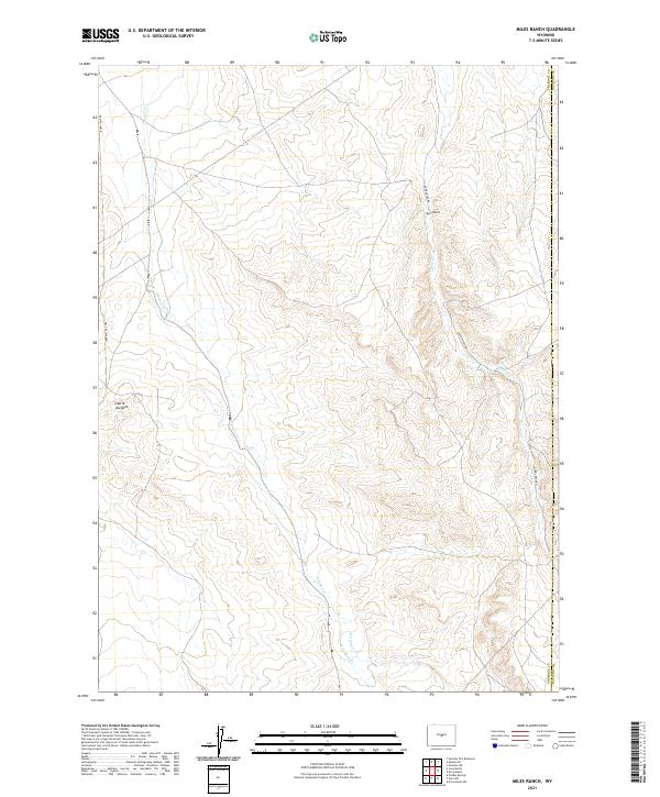 Miles Ranch 2021 topographic map thumbnail