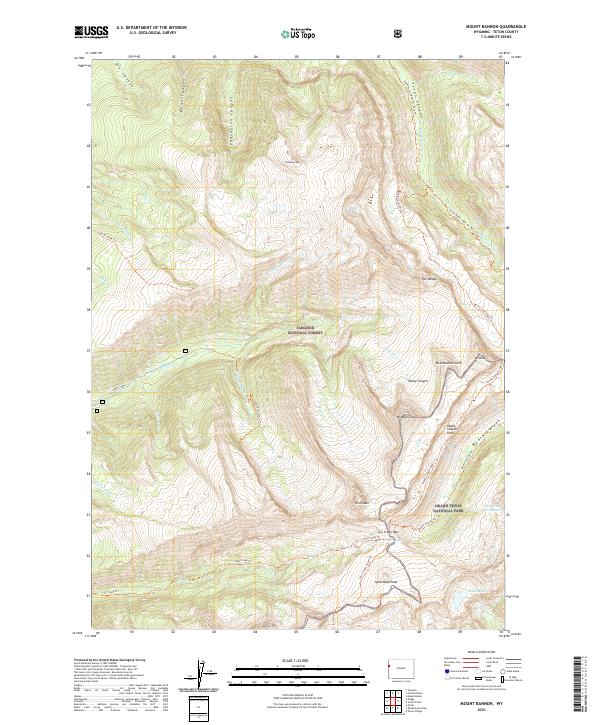Mount Bannon 2021 topographic map thumbnail