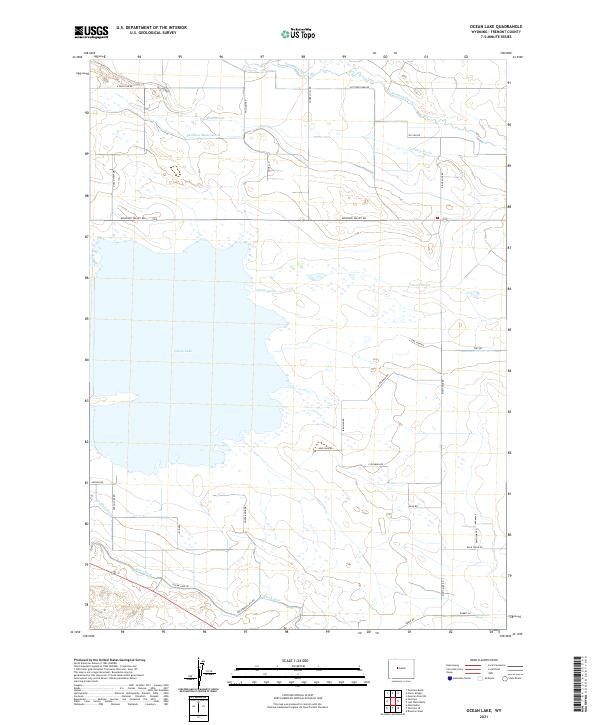 Ocean Lake topographic map thumbnail
