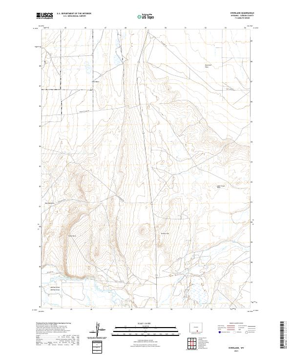 Overland topographic map thumbnail