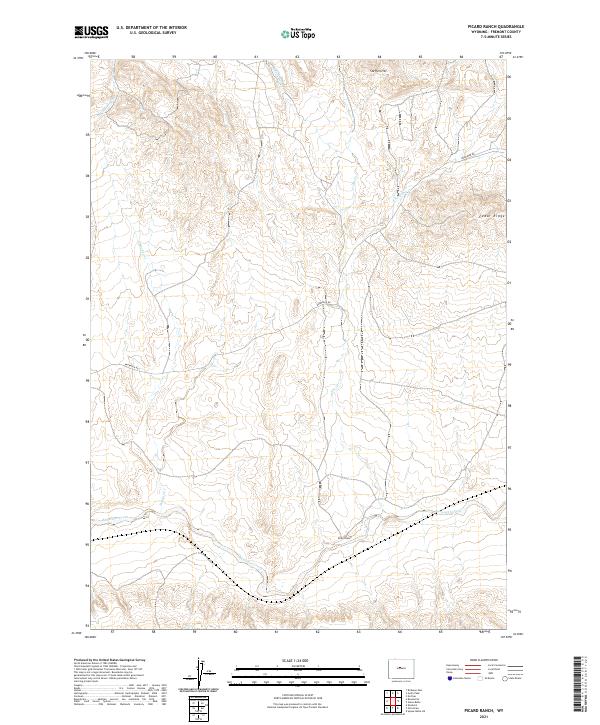 Picard Ranch topographic map thumbnail