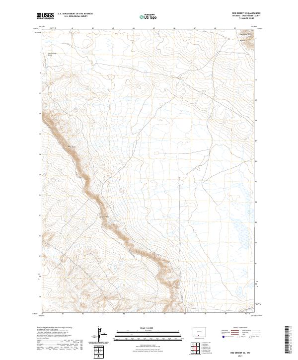 Red Desert SE topographic map thumbnail