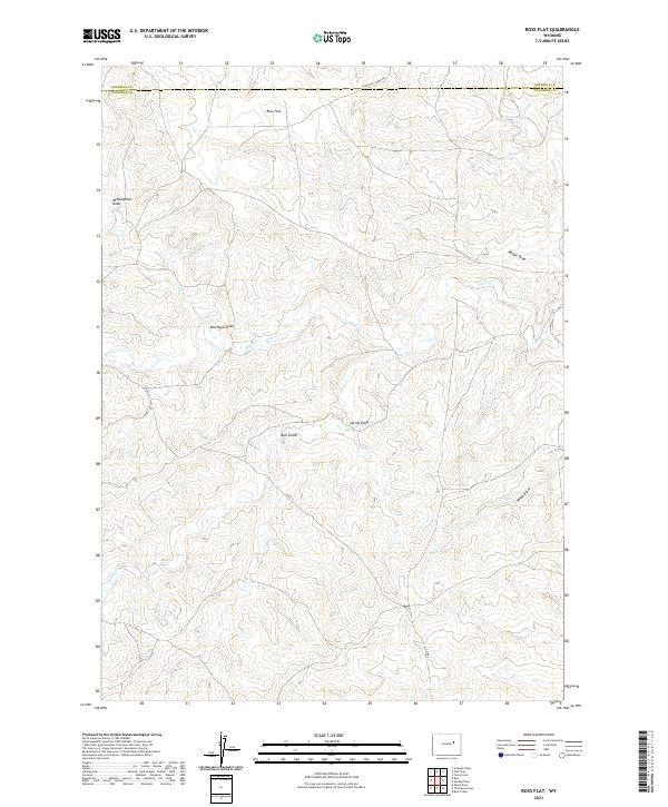 Ross Flat 2021 topographic map thumbnail