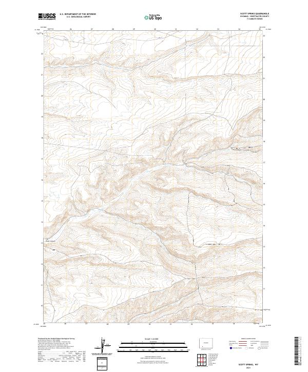 Scott Spring topographic map thumbnail