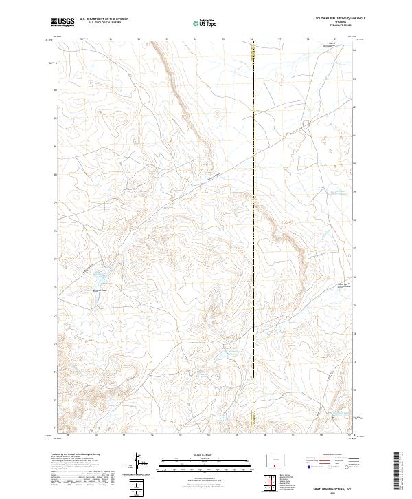 South Barrel Spring topographic map thumbnail