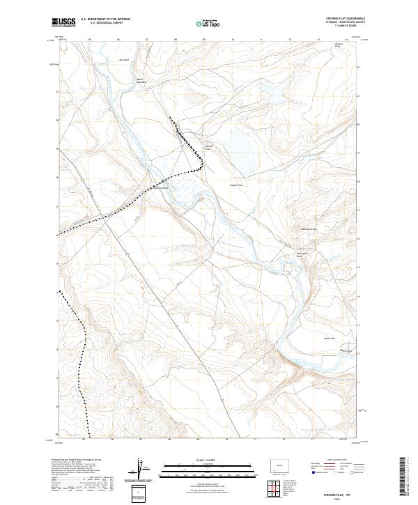 Stevens Flat topographic map thumbnail