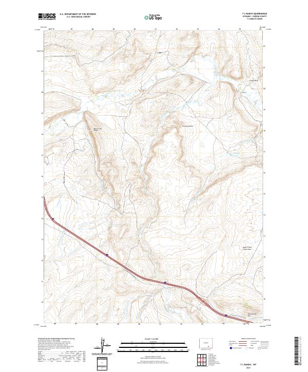 T L Ranch topographic map thumbnail