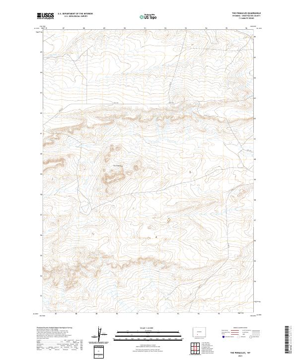 The Pinnacles topographic map thumbnail