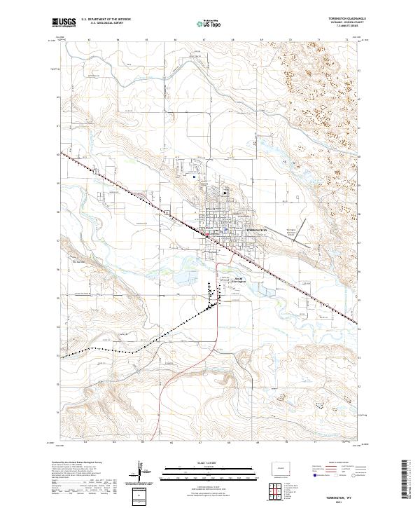Torrington topographic map thumbnail