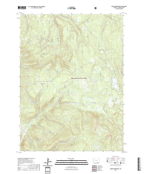 Turpin Reservoir topographic map thumbnail