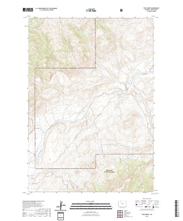 Twin Creek topographic map thumbnail