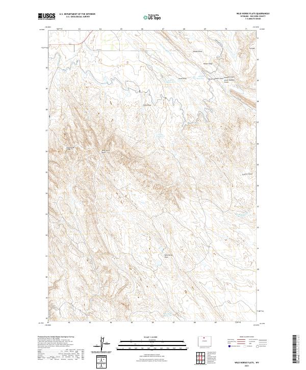 Wild Horse Flats topographic map thumbnail