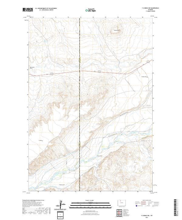 Y U Bench NE topographic map thumbnail