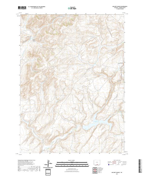 McCarty Ranch topographic map thumbnail