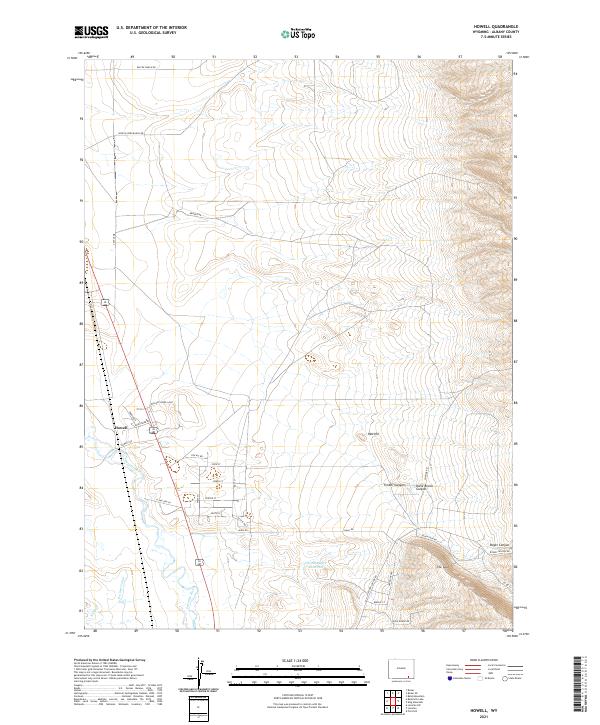 Howell topographic map thumbnail
