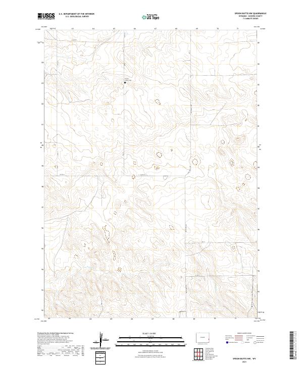 Spoon Butte NW topographic map thumbnail