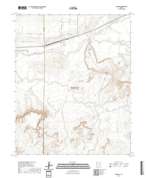 Adamana topographic map thumbnail