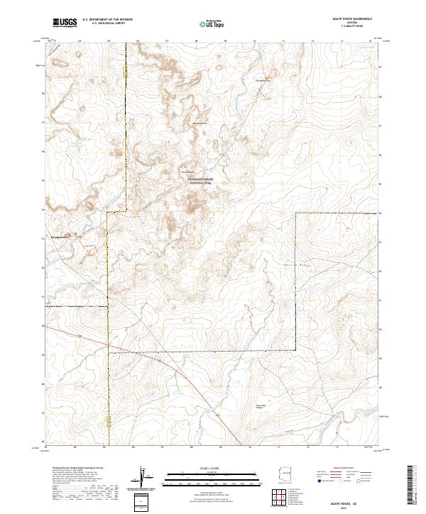 Agate House topographic map thumbnail