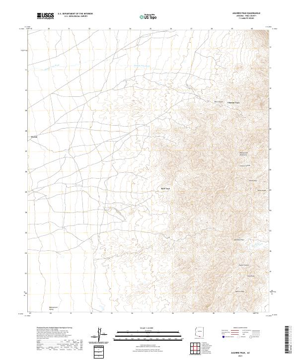 Aguirre Peak topographic map thumbnail
