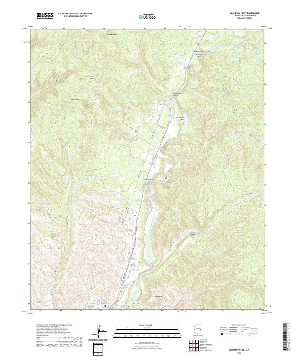 Alchesay Flat topographic map thumbnail