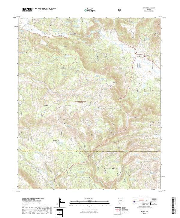 Alpine topographic map thumbnail