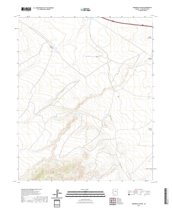 Anderson Canyon topographic map thumbnail
