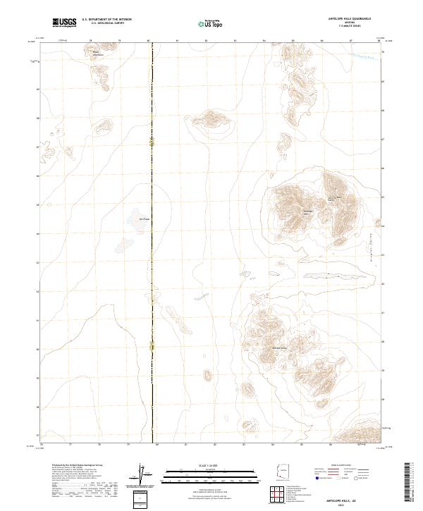 Antelope Hills topographic map thumbnail