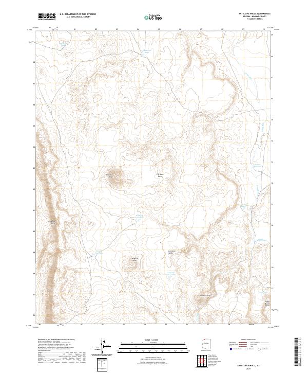 Antelope Knoll topographic map thumbnail