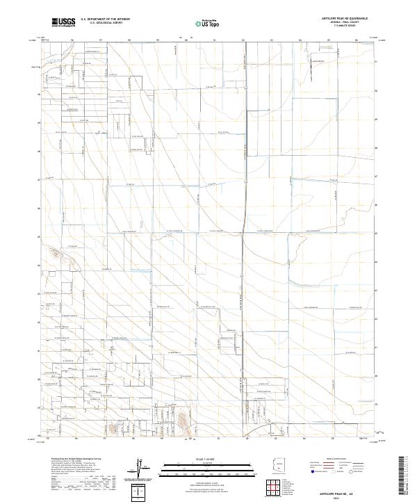 Antelope Peak NE topographic map thumbnail