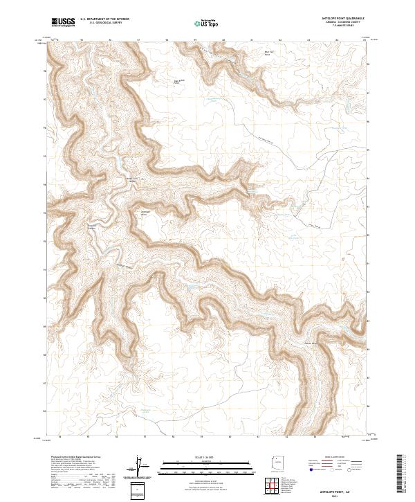 Antelope Point topographic map thumbnail