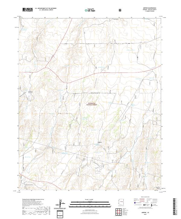 Aripine topographic map thumbnail
