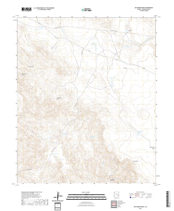 Ash Creek Ranch 2021 topographic map thumbnail