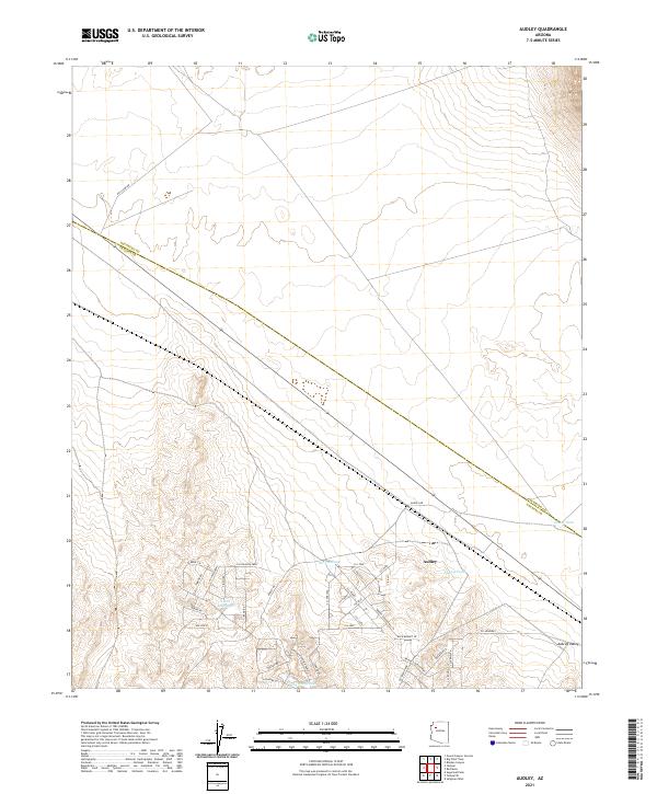 Audley topographic map thumbnail