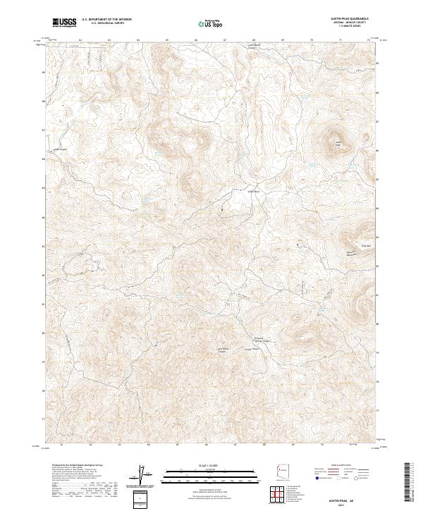 Austin Peak 2021 topographic map thumbnail