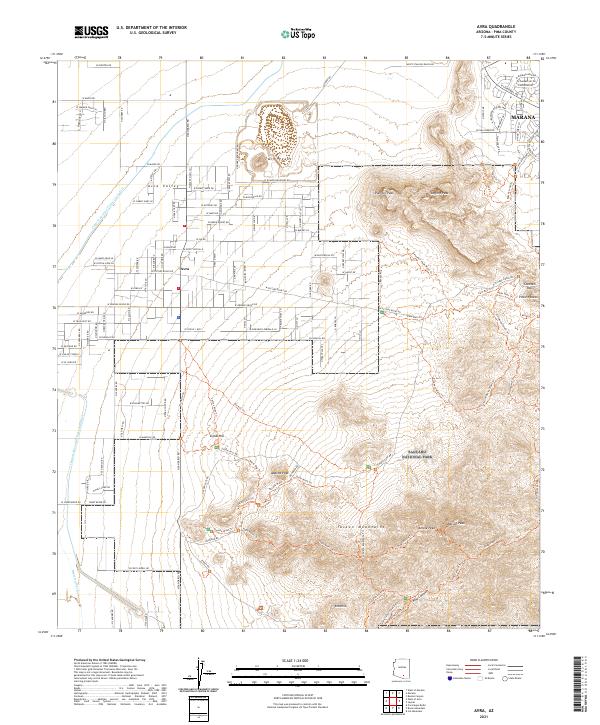 Avra topographic map thumbnail
