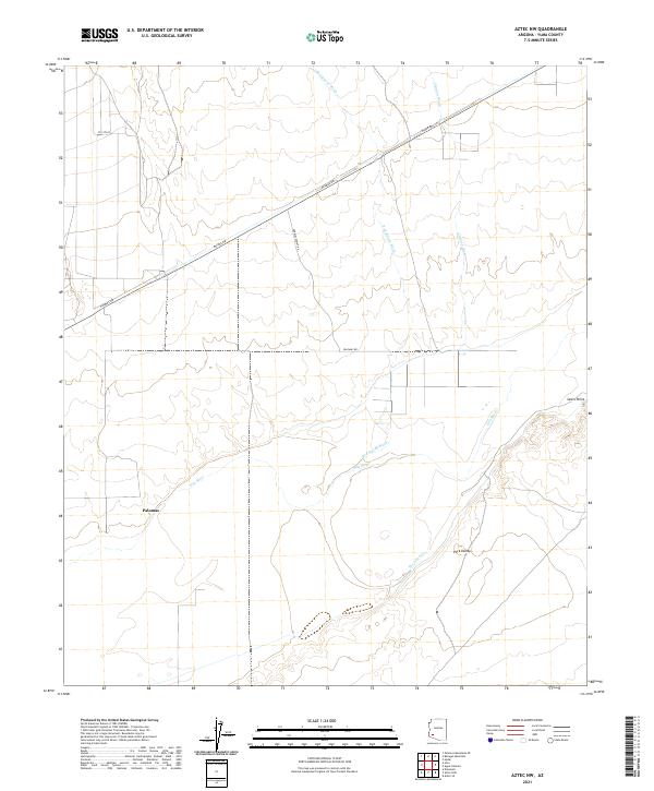 Aztec NW topographic map thumbnail