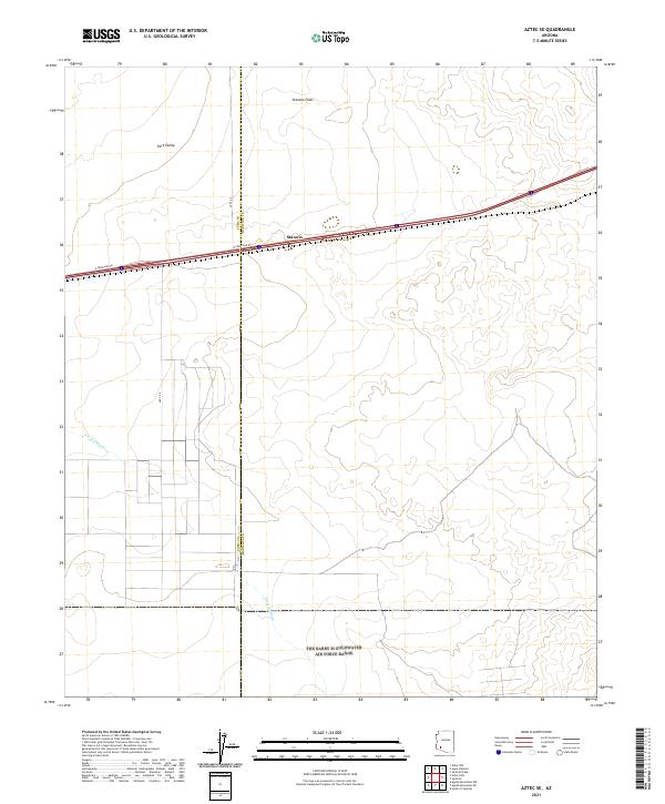 Aztec SE topographic map thumbnail